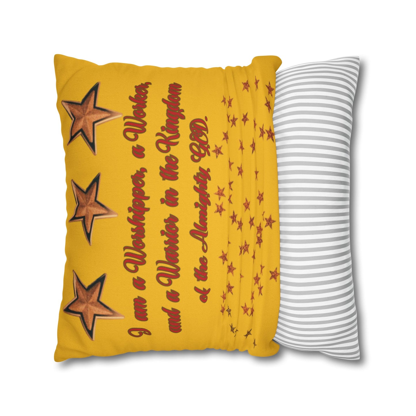 Spun Polyester Square Pillowcase - (www)