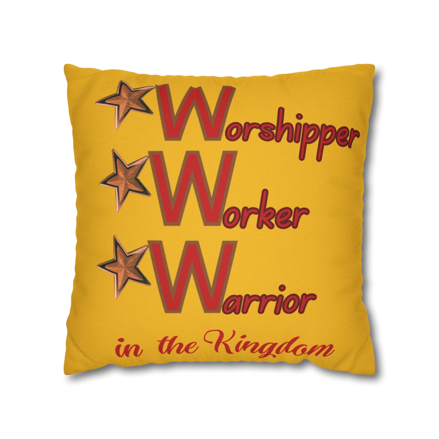 Spun Polyester Square Pillowcase - (www)