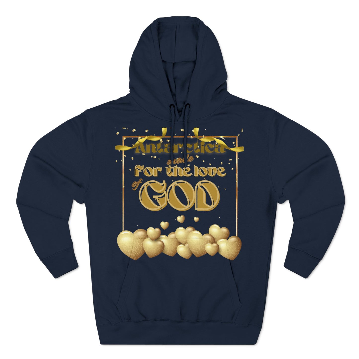 Three-Panel Fleece Hoodie (Antarctica-ForLove)
