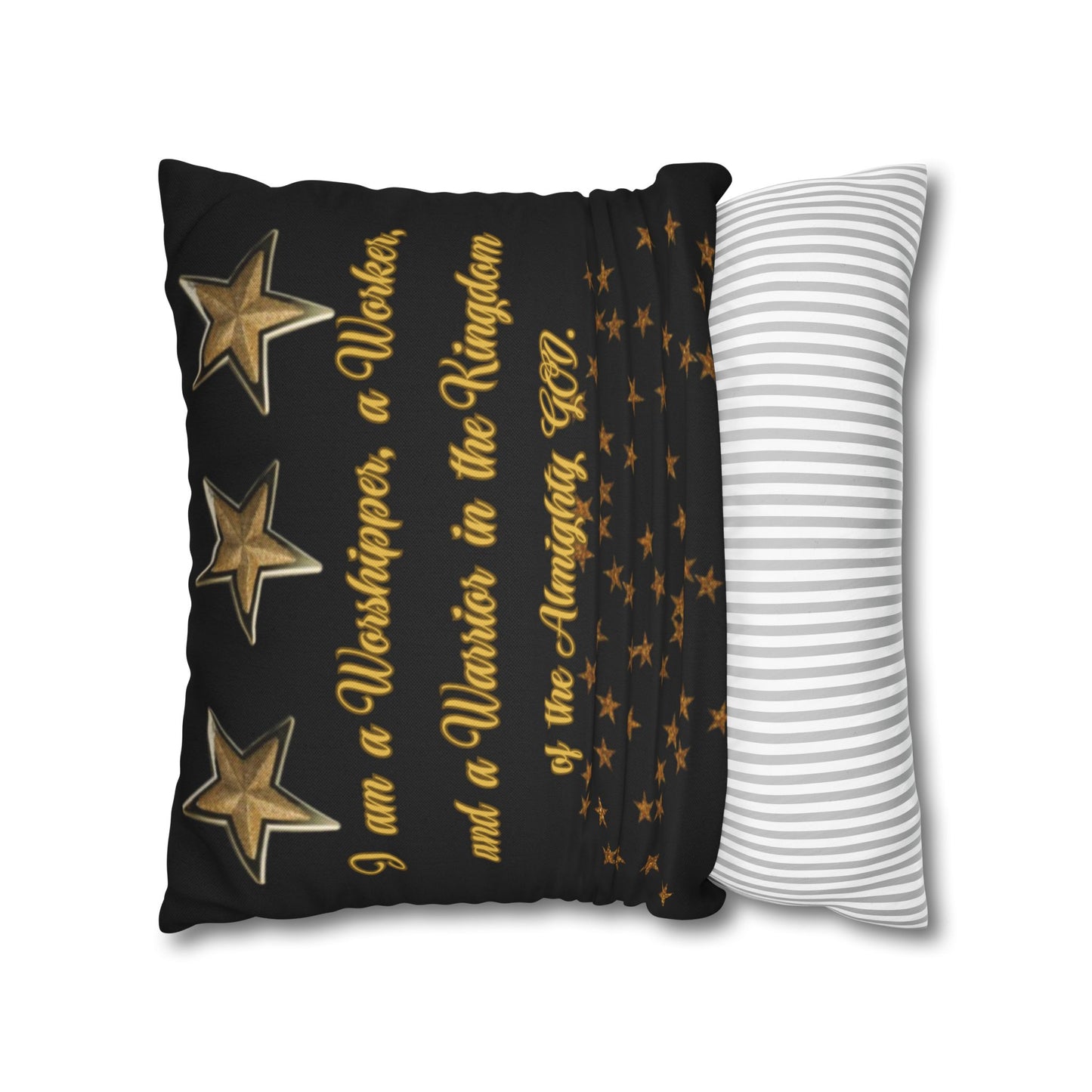Spun Polyester Square Pillowcase - (www)