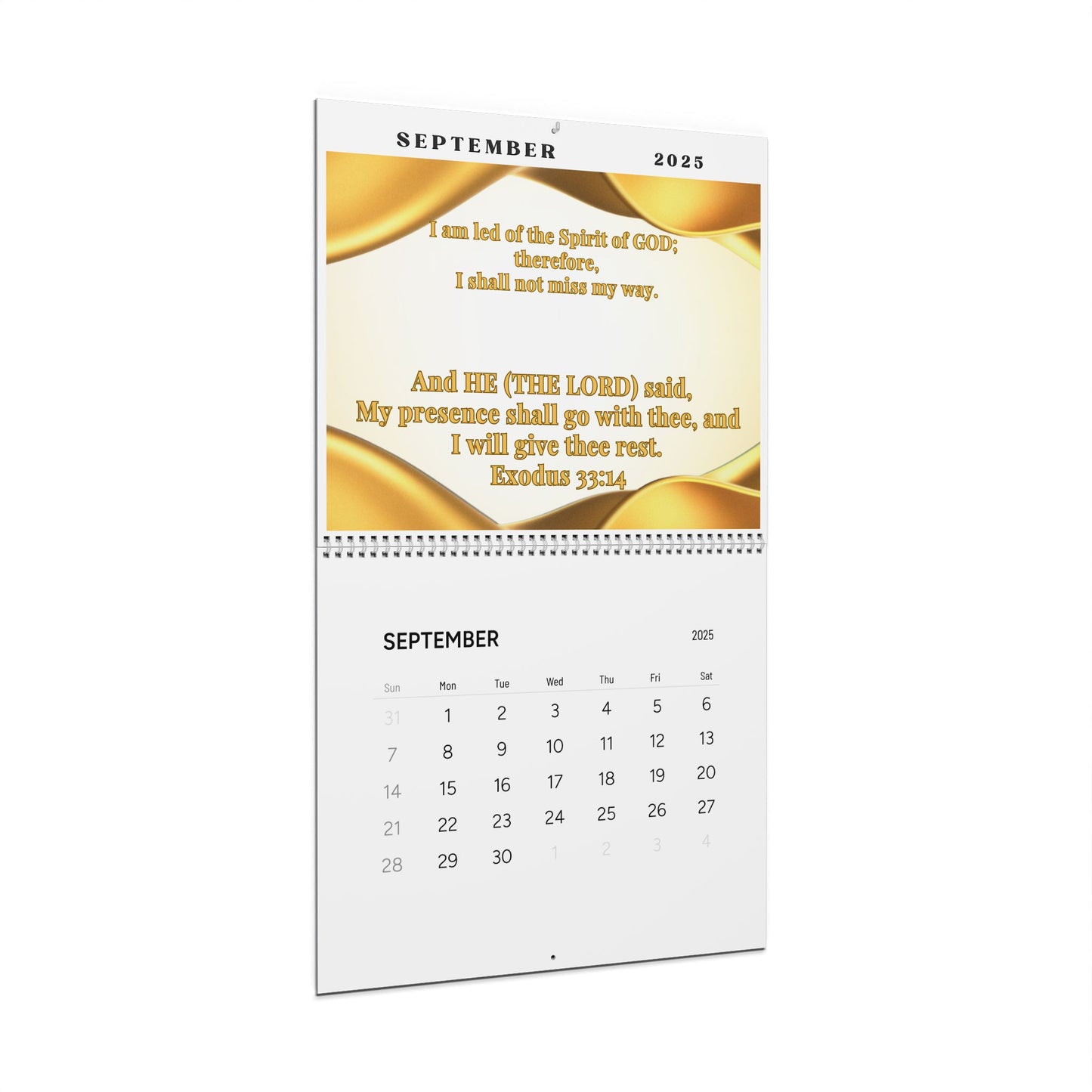 Faith-Based Wall Calendar 2025 (US Public Holidays)