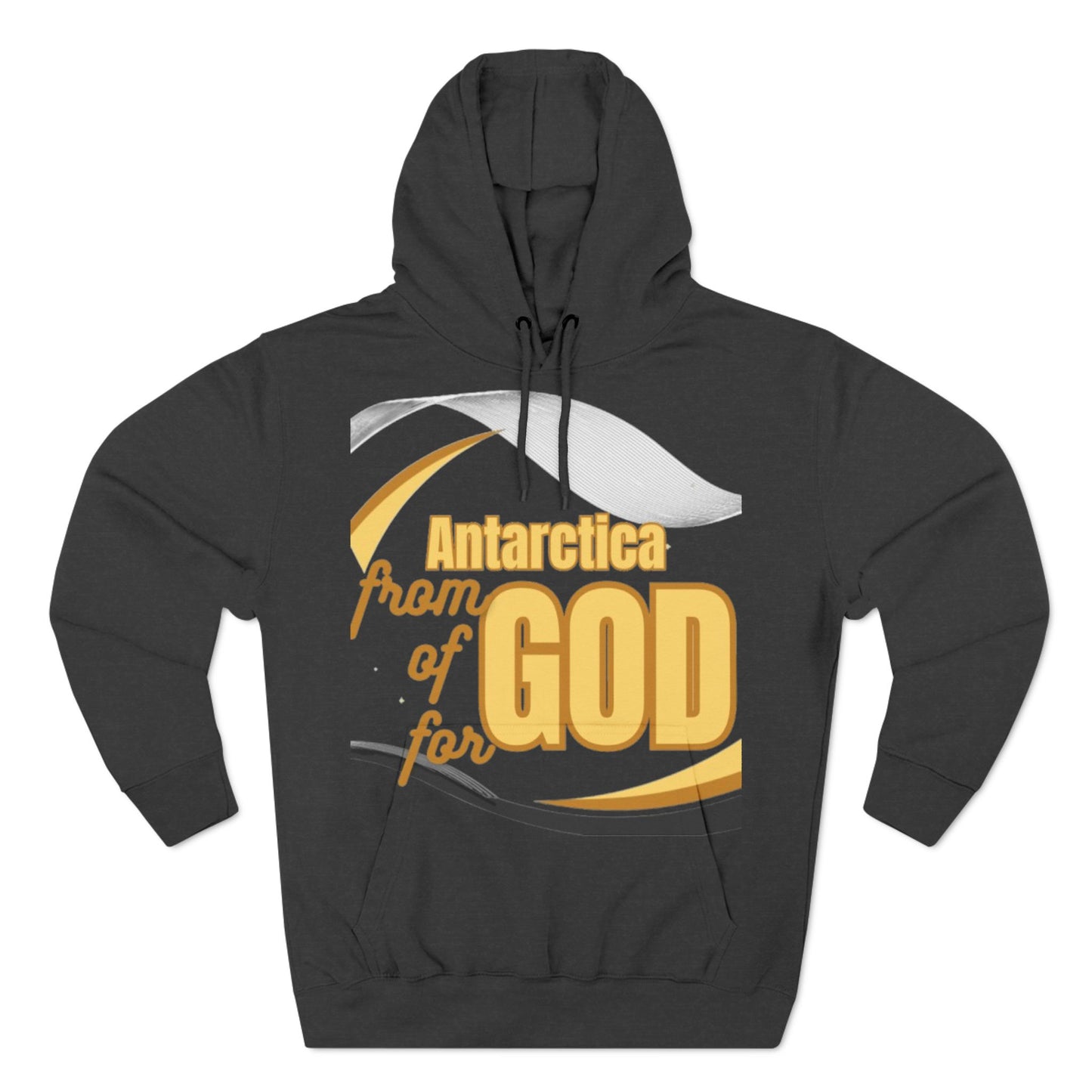 Three-Panel Fleece Hoodie (Antarctica-forGod)