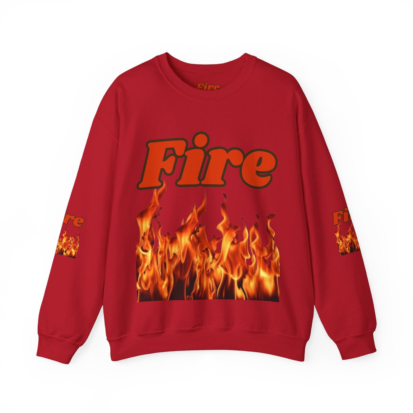 Unisex Heavy Blend™ Crewneck Sweatshirt (Fire)