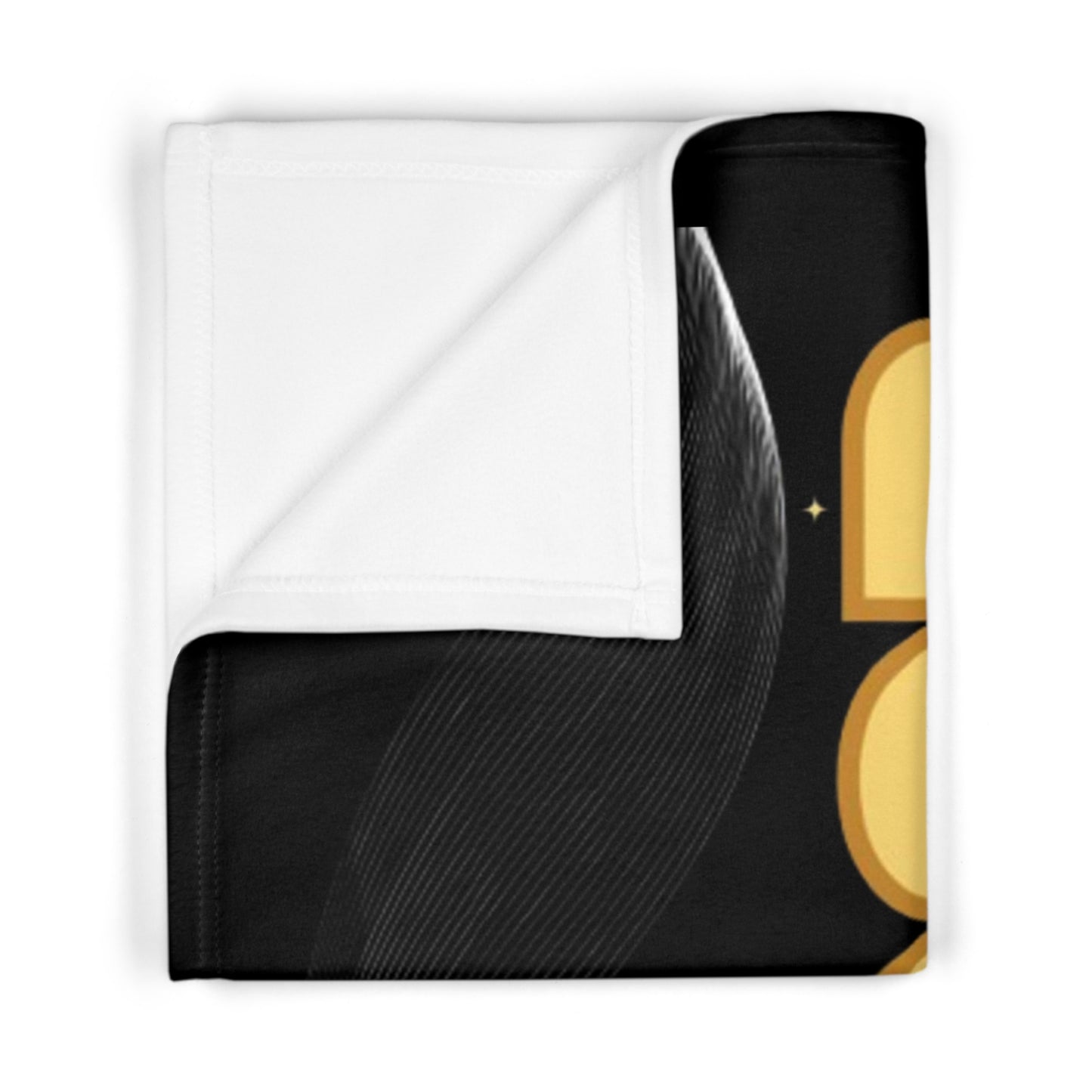 Soft Fleece Baby Blanket - Black (From God)