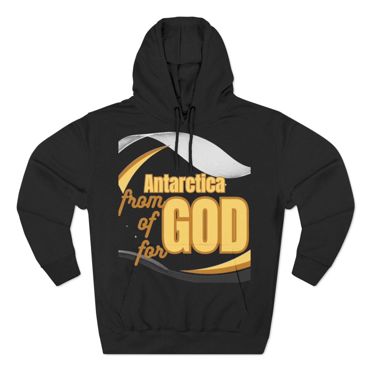 Three-Panel Fleece Hoodie (Antarctica-forGod)