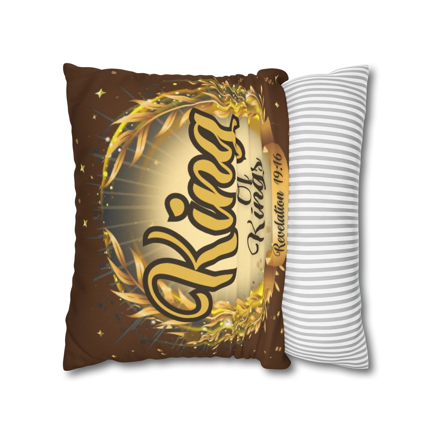 Spun Polyester Square Pillowcase - (King Of Kings)