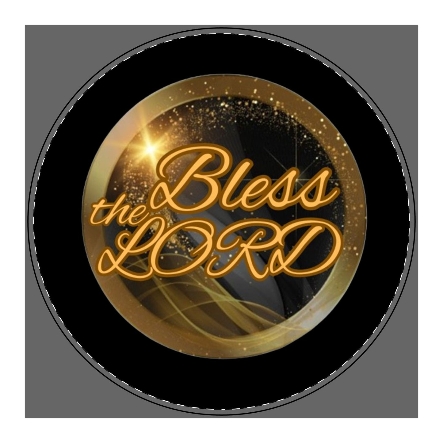 PU Leather Mouse Mat - Blessed - Black