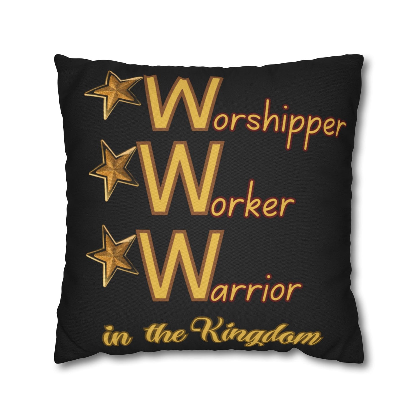 Spun Polyester Square Pillowcase - (www)
