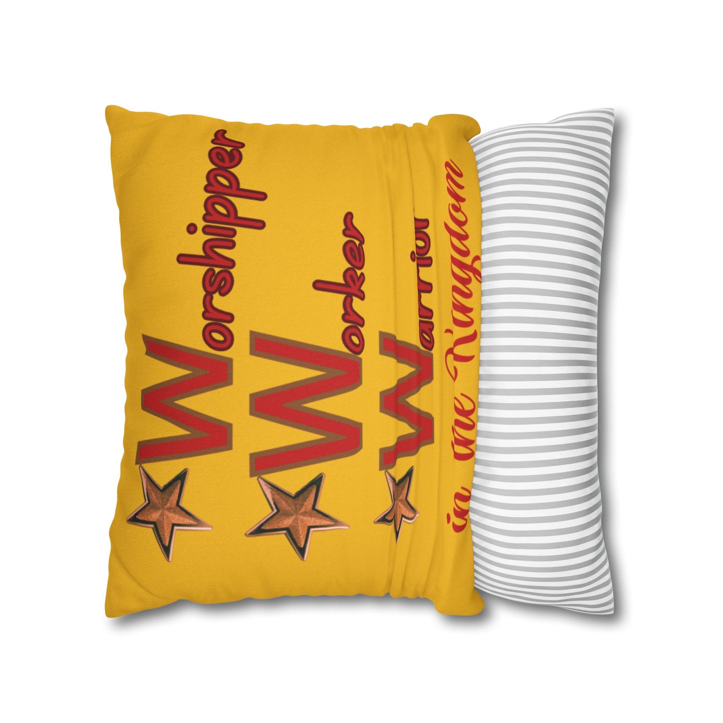 Spun Polyester Square Pillowcase - (www)
