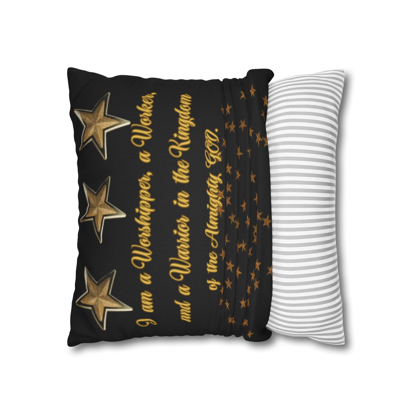 Spun Polyester Square Pillowcase - (www)