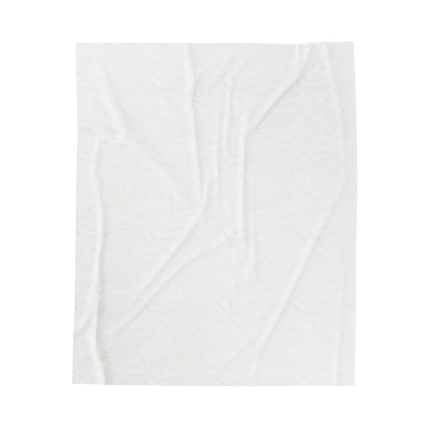 Velveteen Plush Blanket - White - (www)