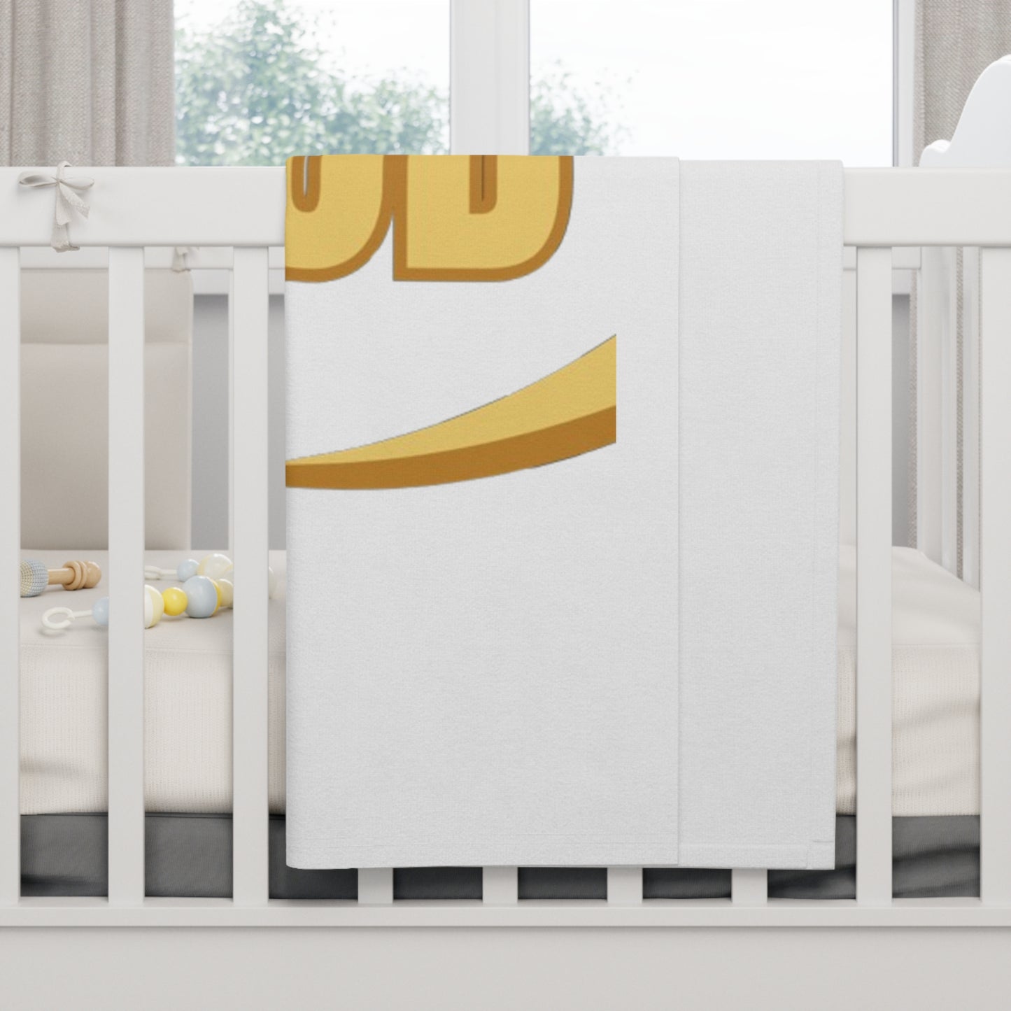 Soft Fleece Baby Blanket - White (From God)