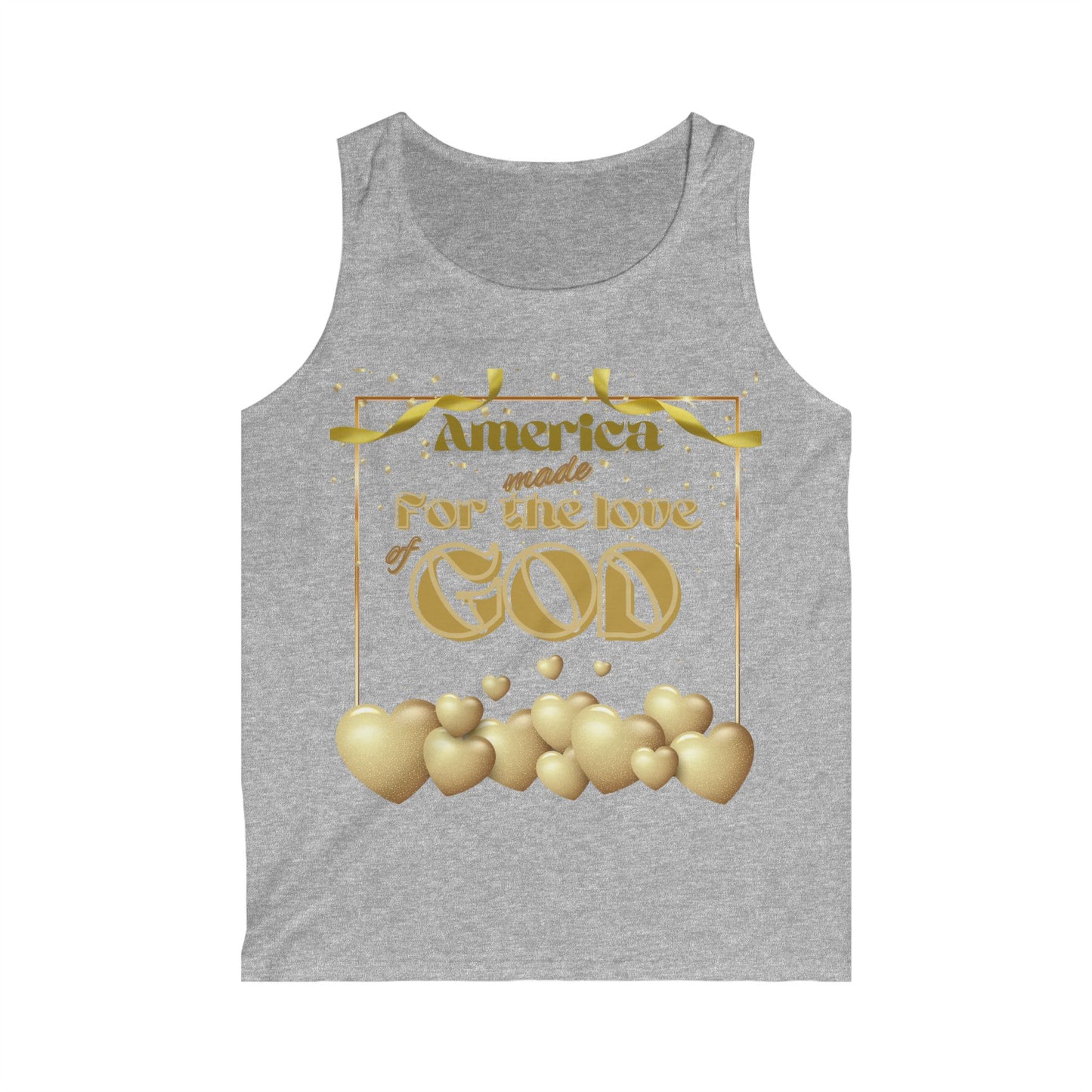 Men's Softstyle Tank Top (America-ForLove)