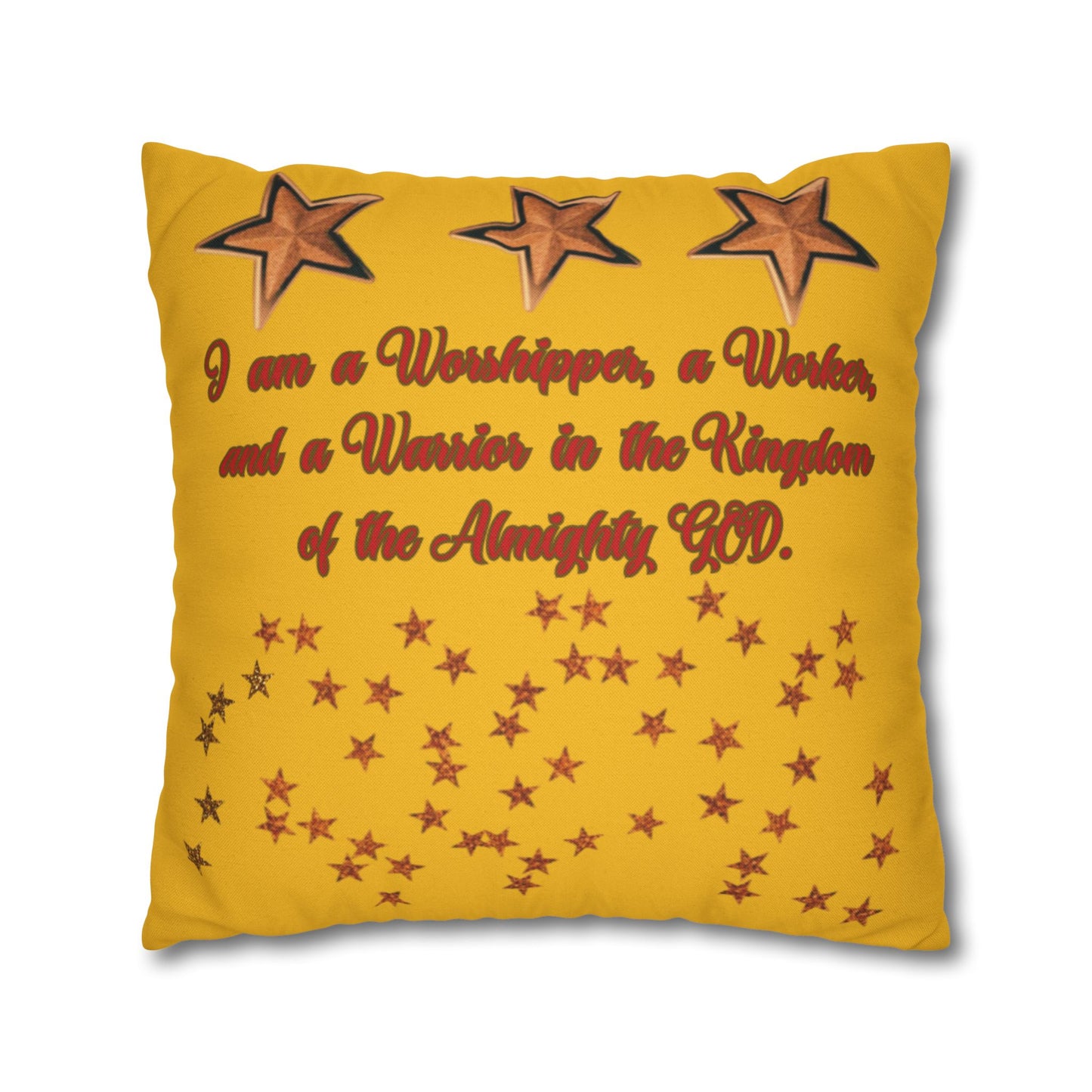 Spun Polyester Square Pillowcase - (www)