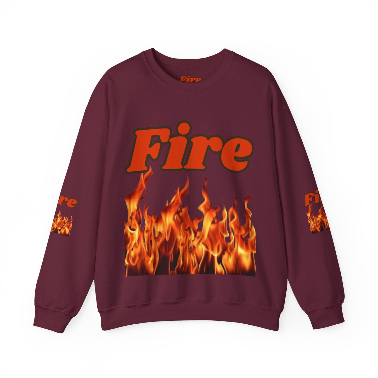 Unisex Heavy Blend™ Crewneck Sweatshirt (Fire)