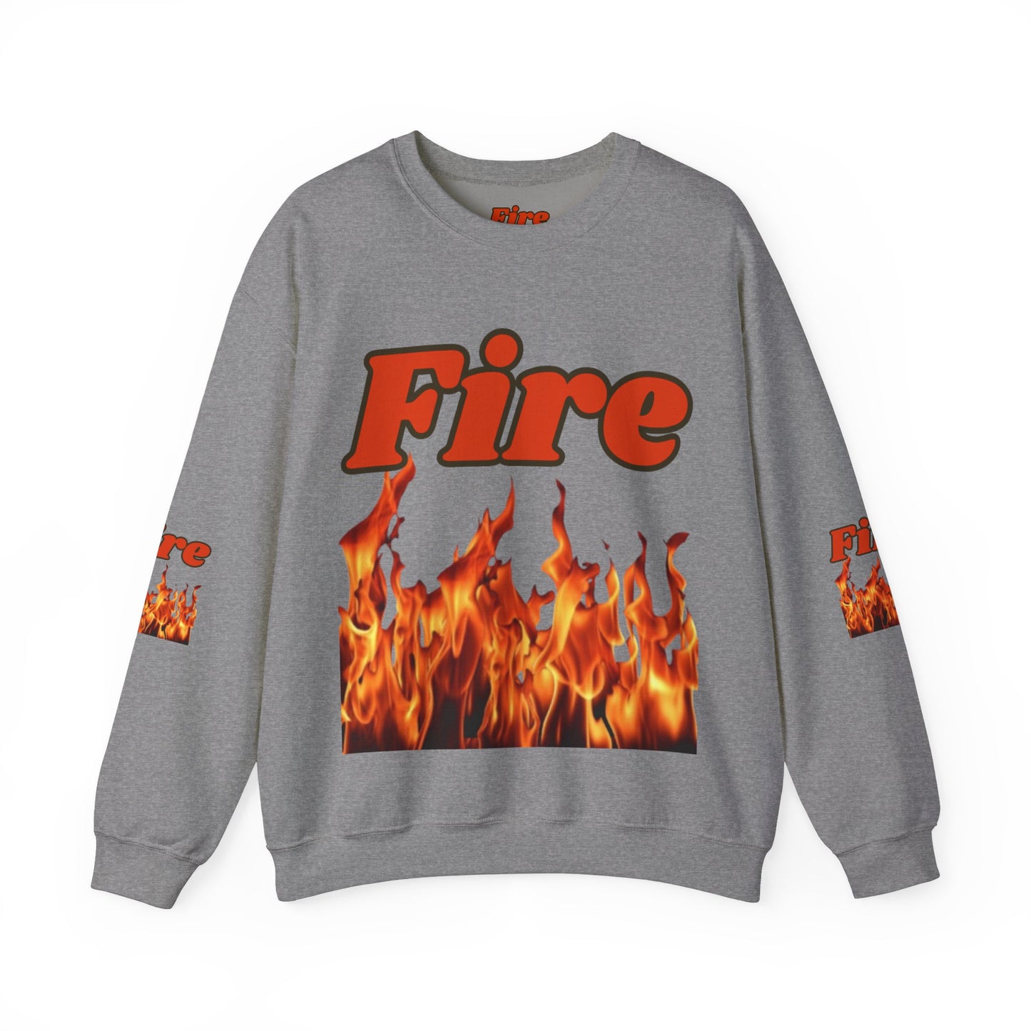 Unisex Heavy Blend™ Crewneck Sweatshirt (Fire)