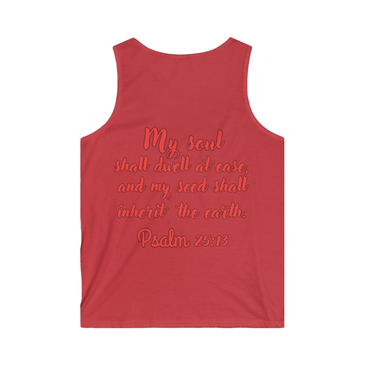 Men's Softstyle Tank Top (Ease-Red)