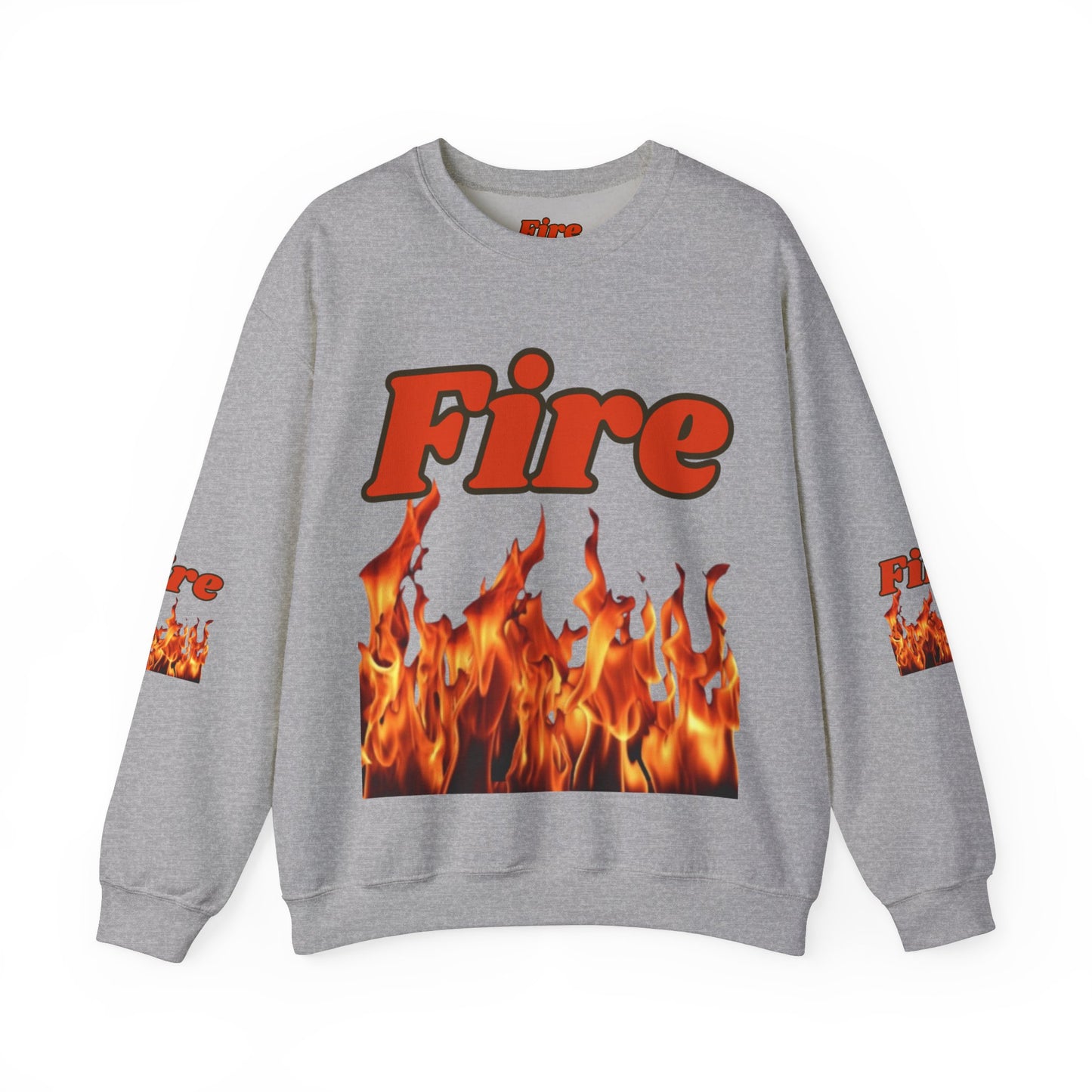 Unisex Heavy Blend™ Crewneck Sweatshirt (Fire)