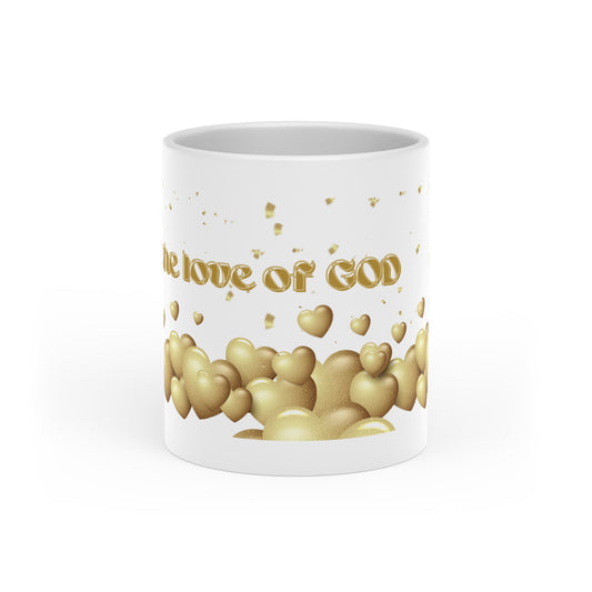 Heart-Shaped Mug - For the love of GOD - 1 John 4:7