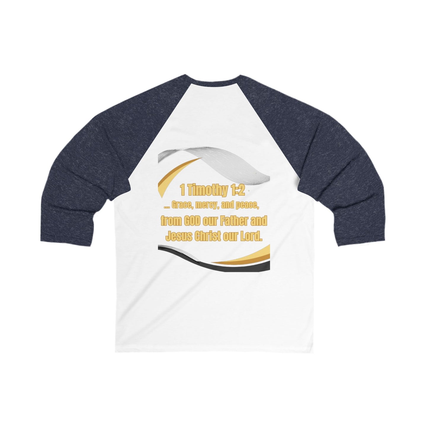 Unisex 3\4 Sleeve Baseball Tee (America-ForGod)