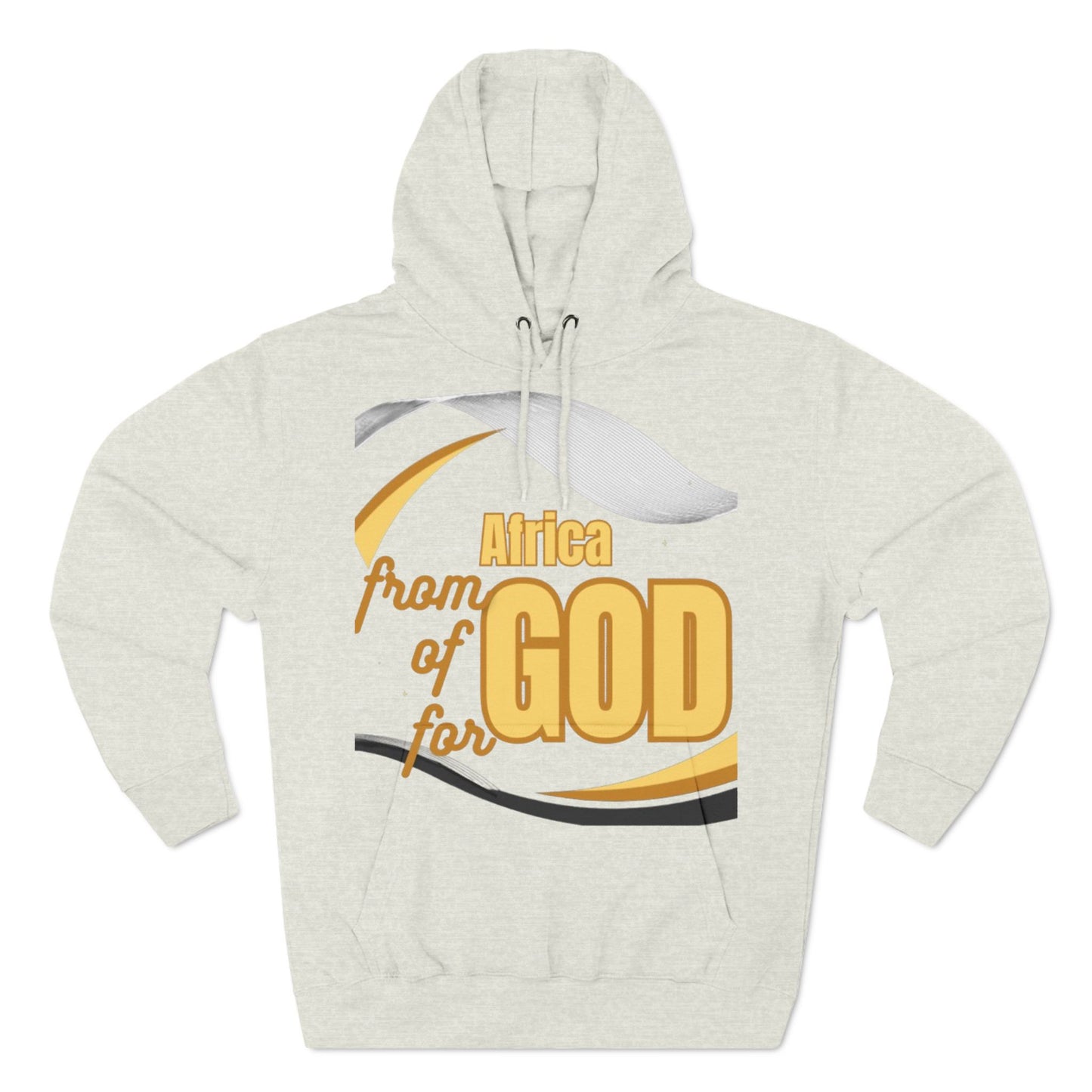 Three-Panel Fleece Hoodie (Africa-forGod)