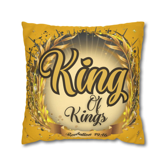 Spun Polyester Square Pillowcase - (King Of Kings)