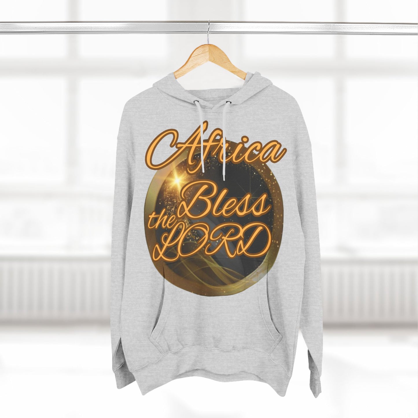 Three-Panel Fleece Hoodie (Africa-Blessed)