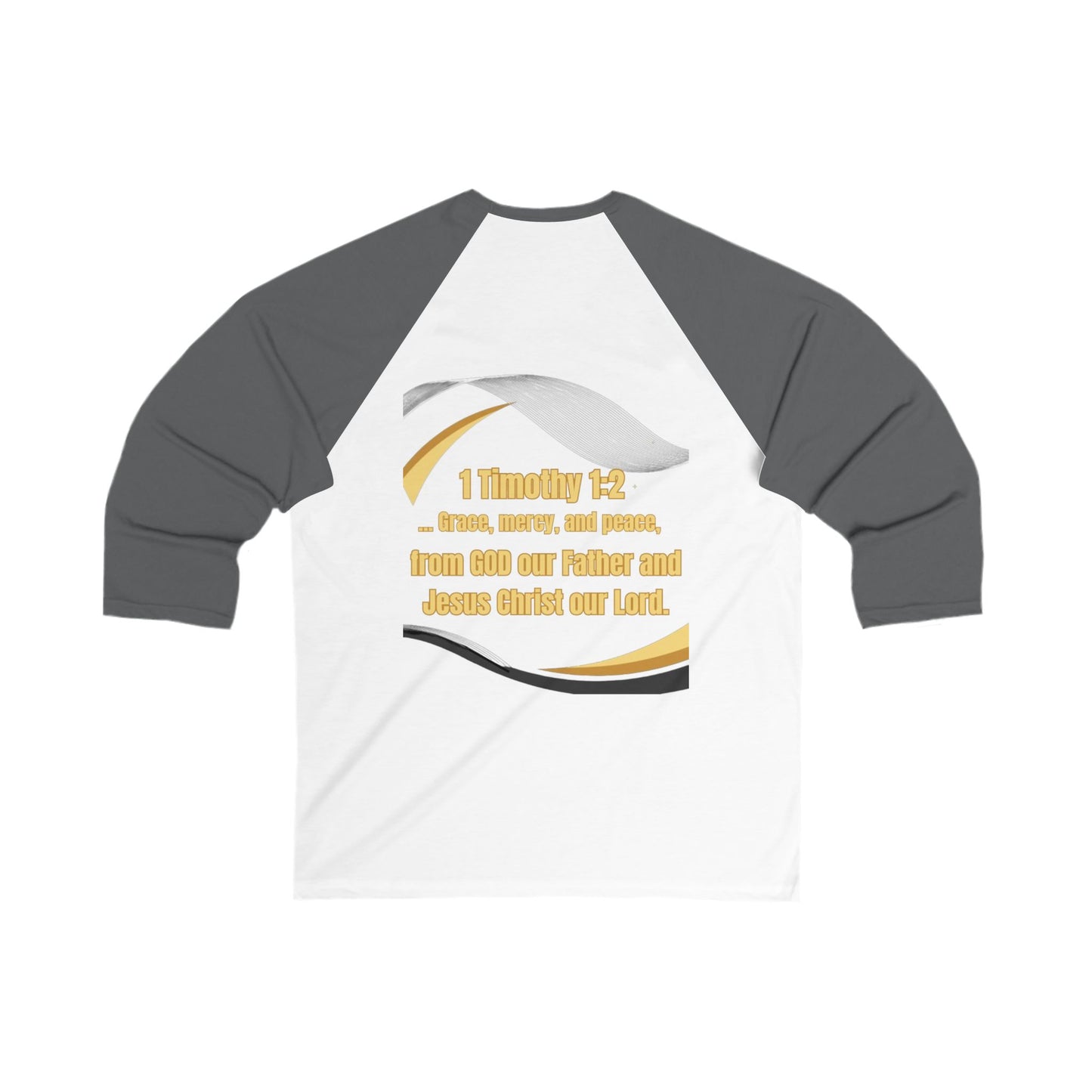 Unisex 3\4 Sleeve Baseball Tee (America-ForGod)