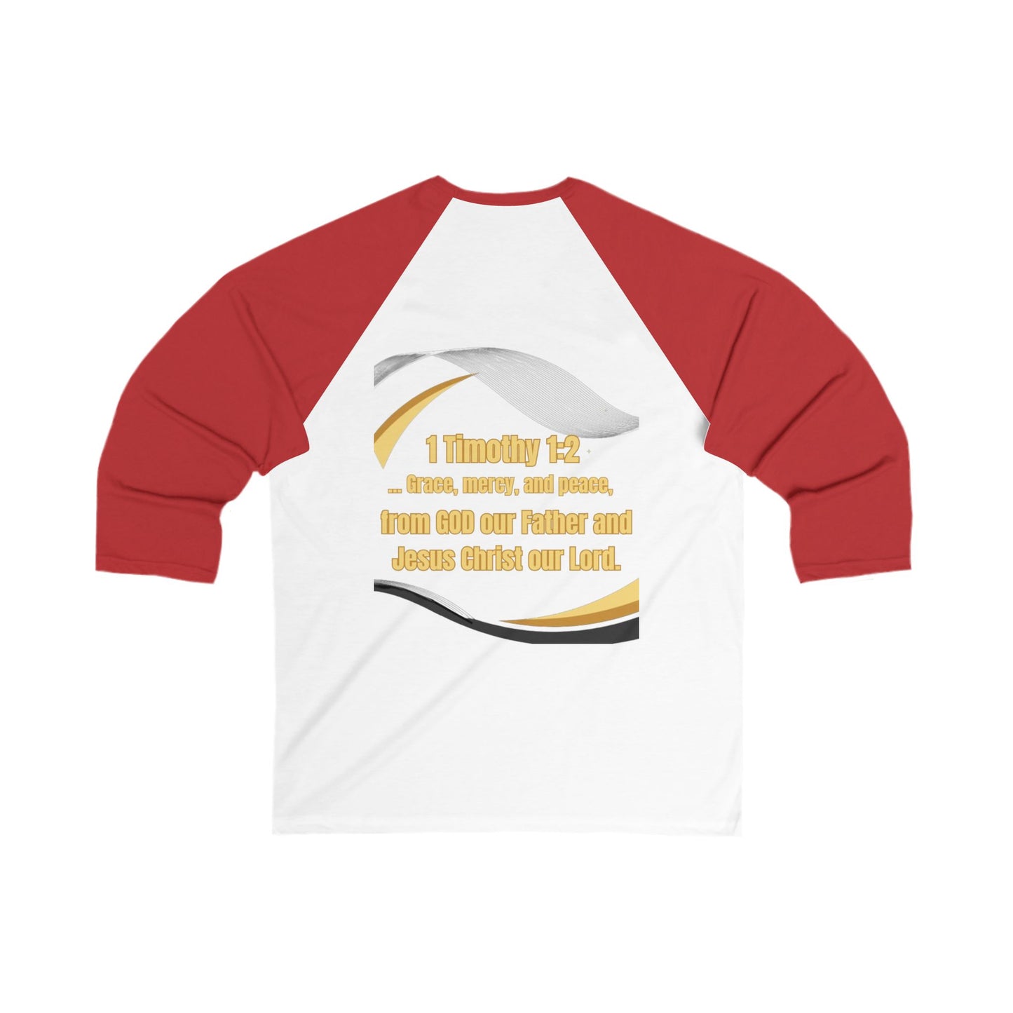 Unisex 3\4 Sleeve Baseball Tee (America-ForGod)