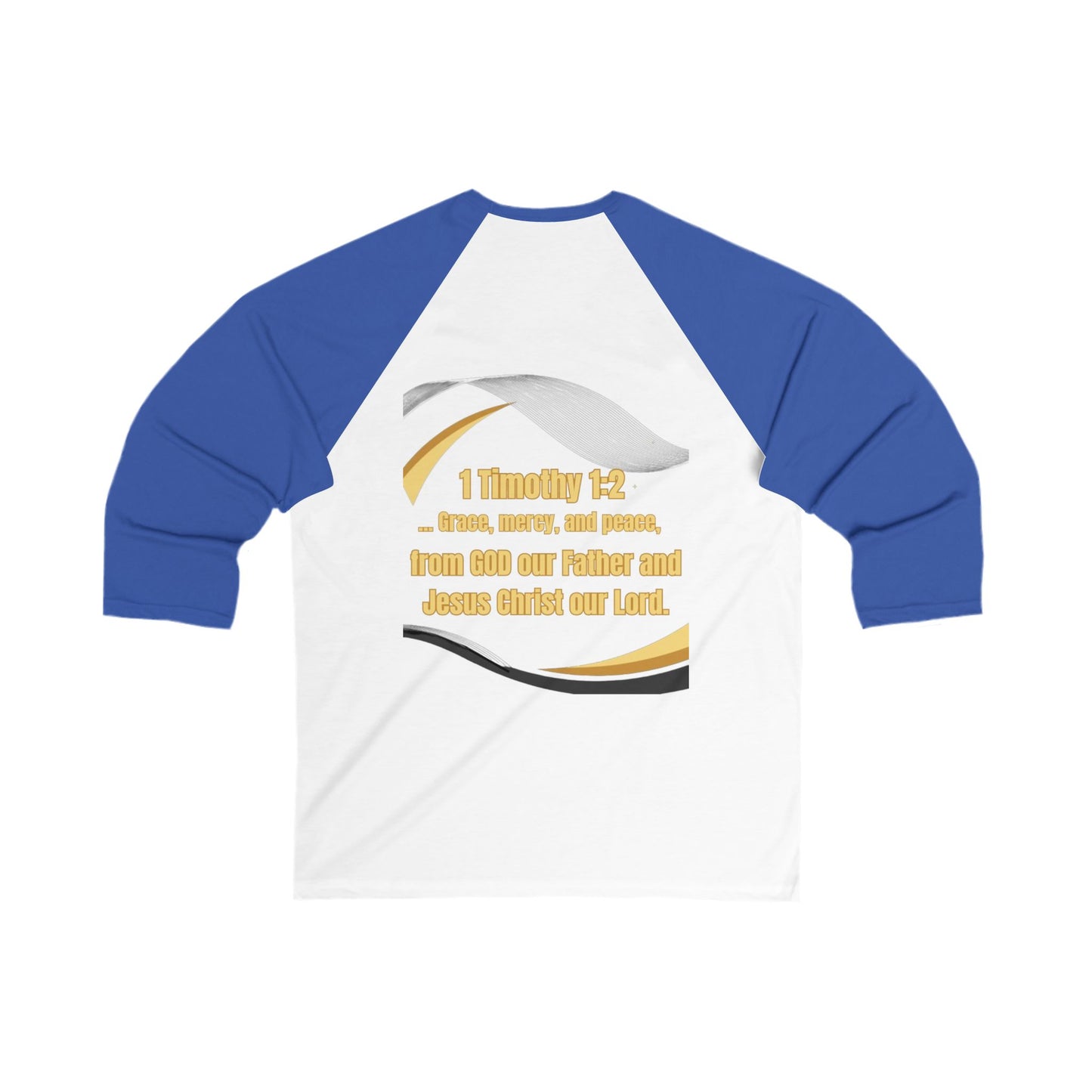 Unisex 3\4 Sleeve Baseball Tee (America-ForGod)