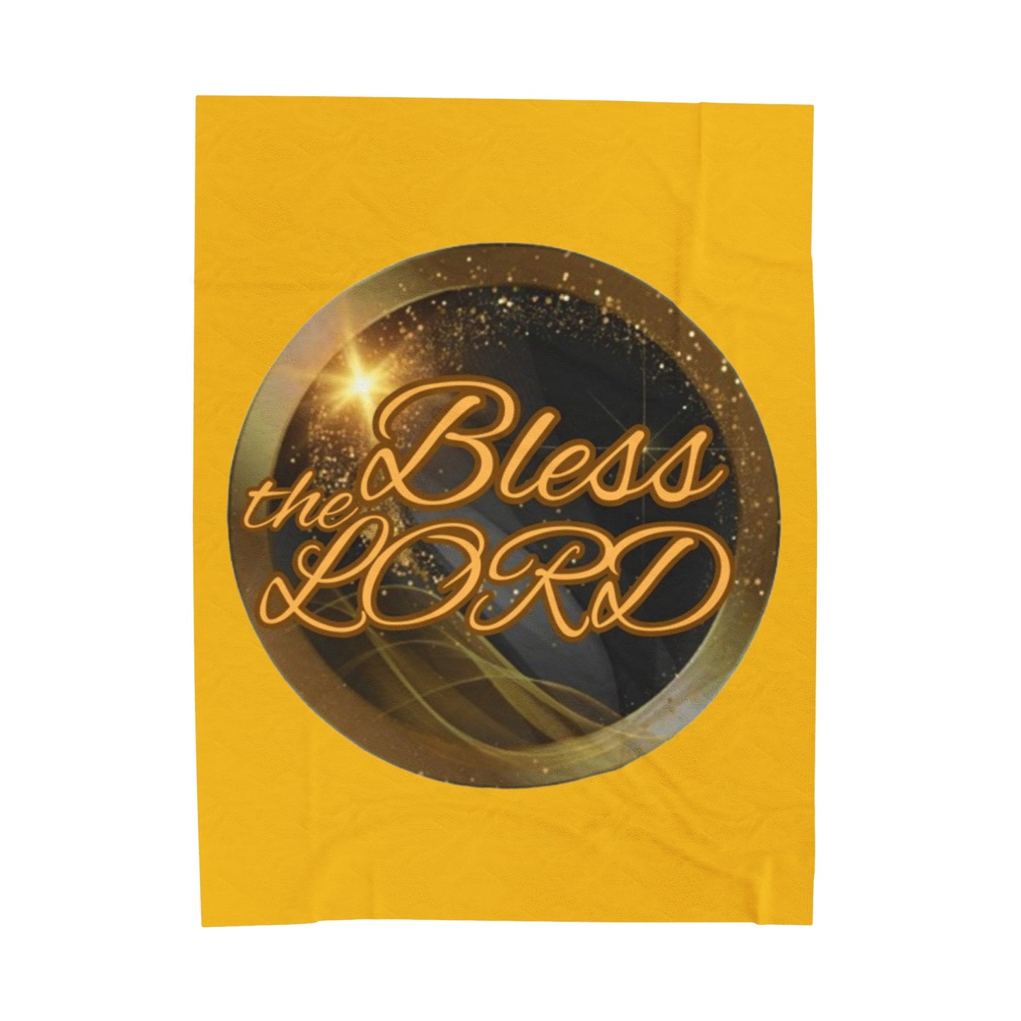 Velveteen Plush Blanket - Blessed - Bright