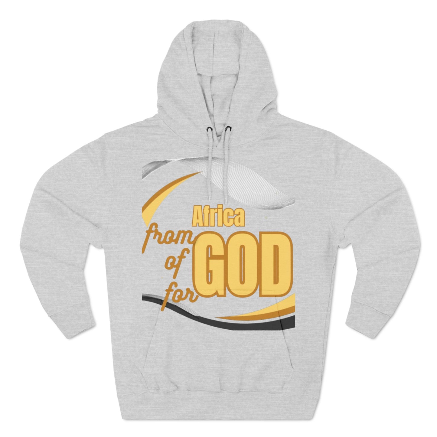 Three-Panel Fleece Hoodie (Africa-forGod)