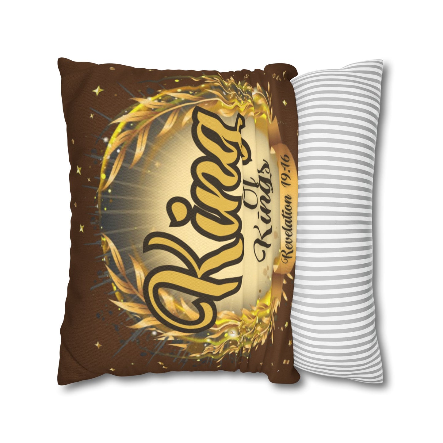 Spun Polyester Square Pillowcase - (King Of Kings)