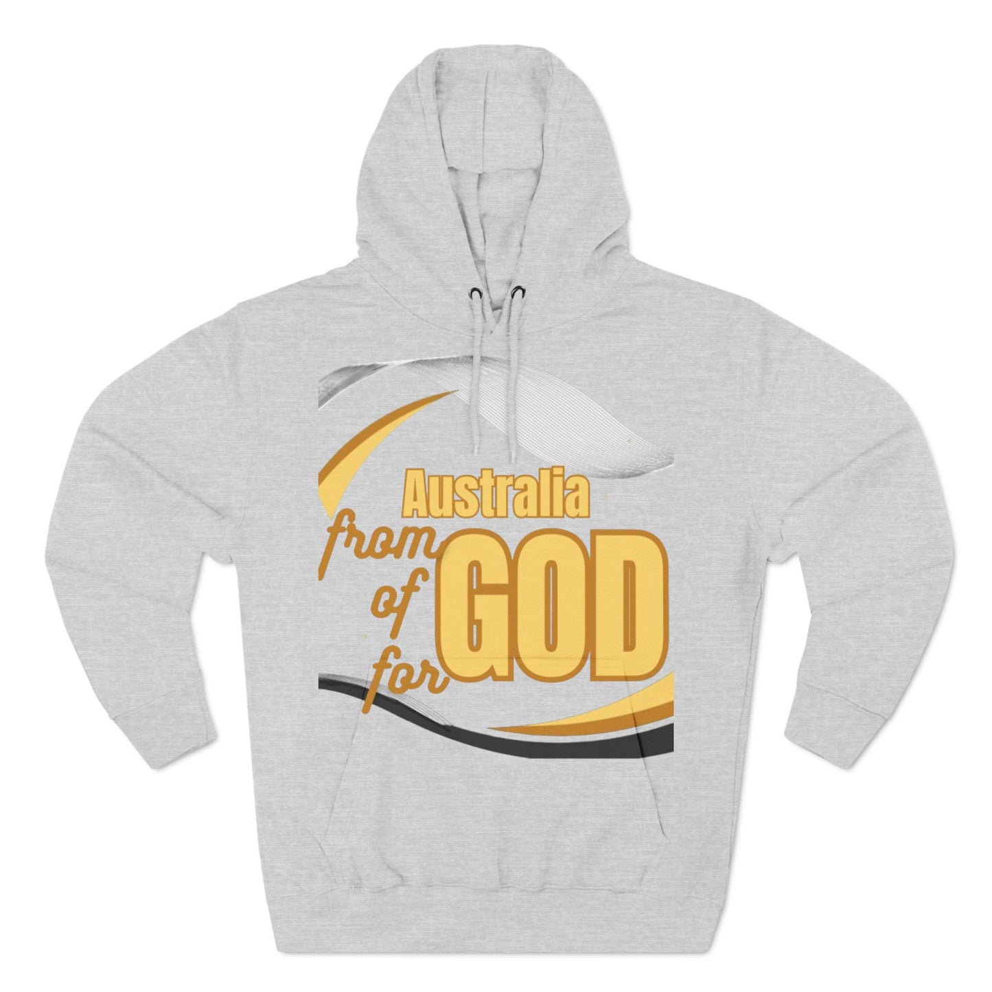 Three-Panel Fleece Hoodie (Australia-forGod)