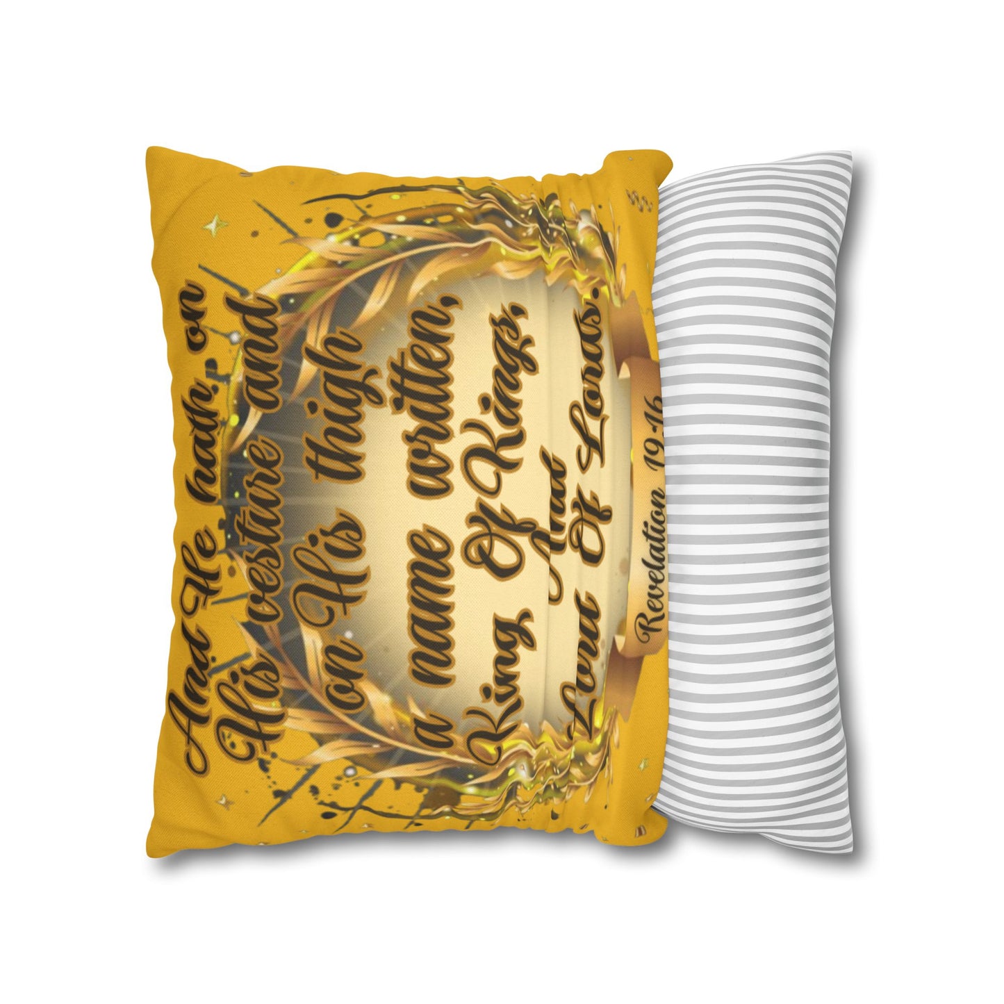 Spun Polyester Square Pillowcase - (King Of Kings)