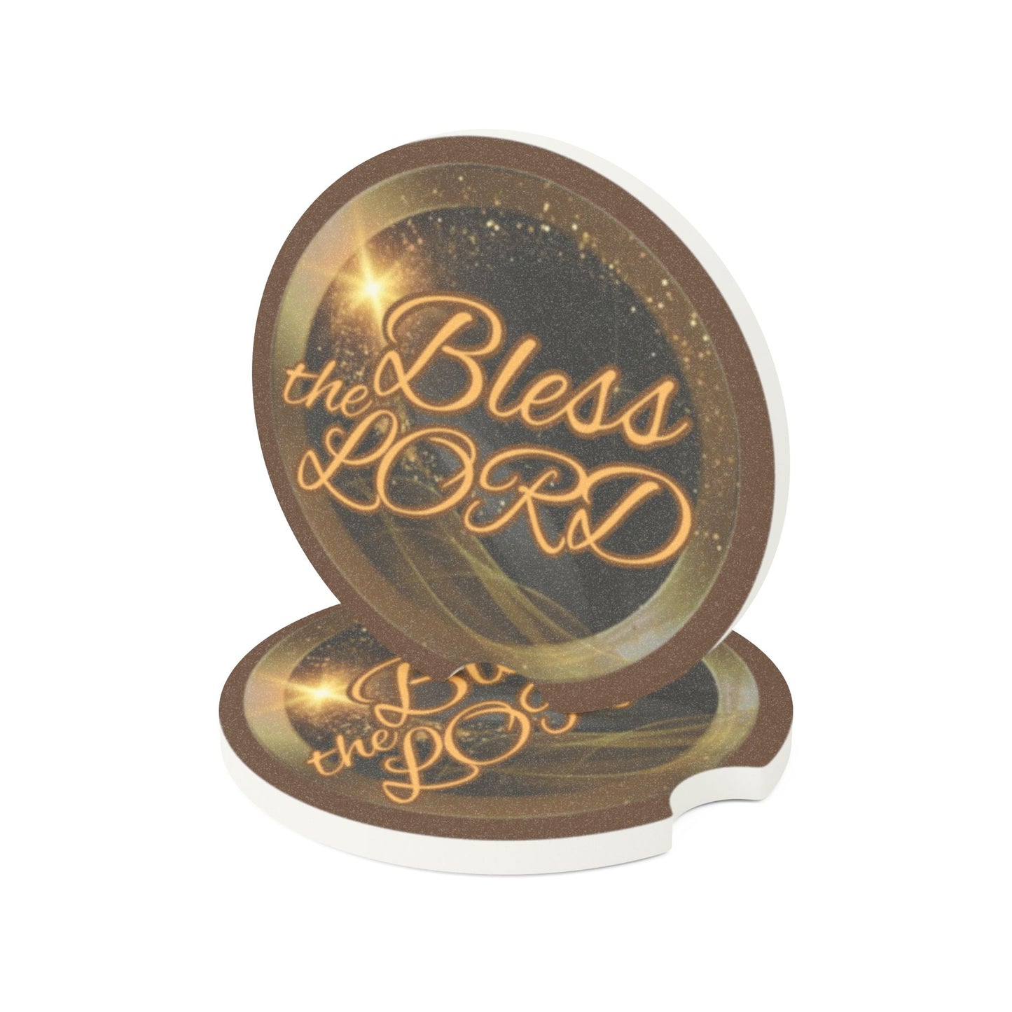 Soapstone Car Coaster - Blessed