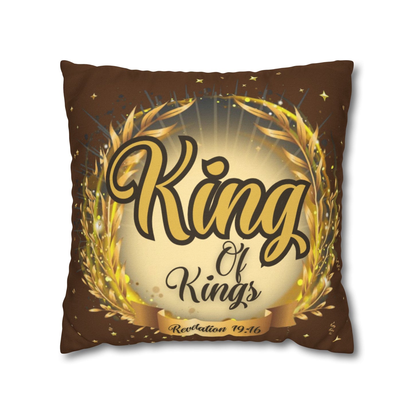 Spun Polyester Square Pillowcase - (King Of Kings)