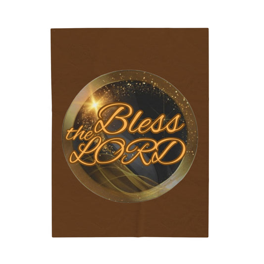 Velveteen Plush Blanket - Blessed