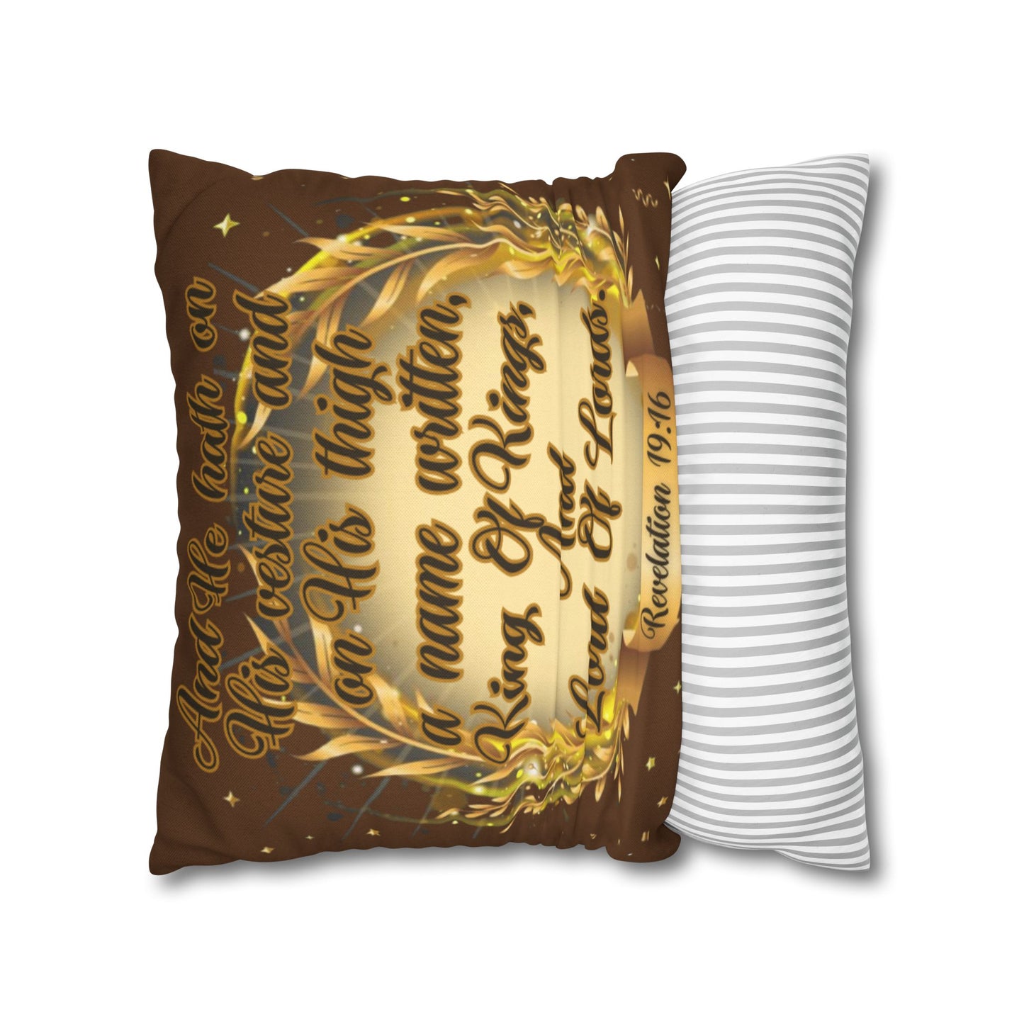 Spun Polyester Square Pillowcase - (King Of Kings)