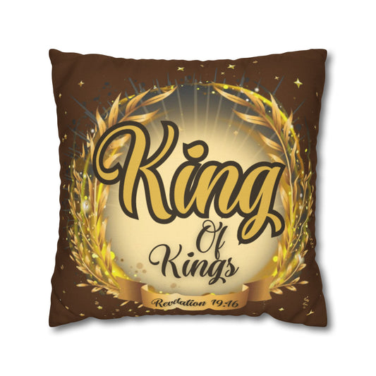 Spun Polyester Square Pillowcase - (King Of Kings)