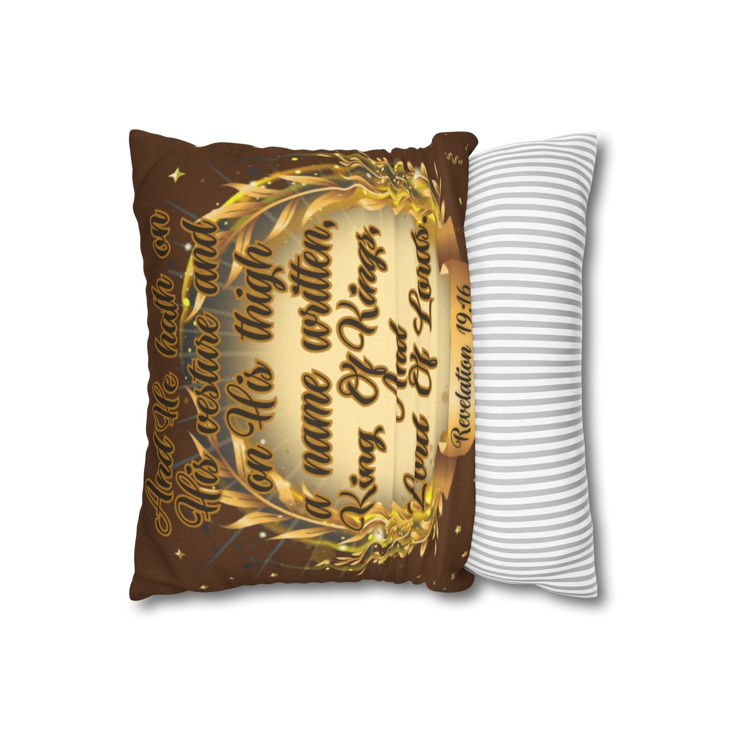 Spun Polyester Square Pillowcase - (King Of Kings)