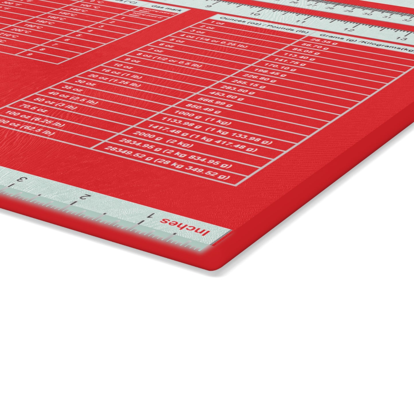 Glass Cutting Board - Red