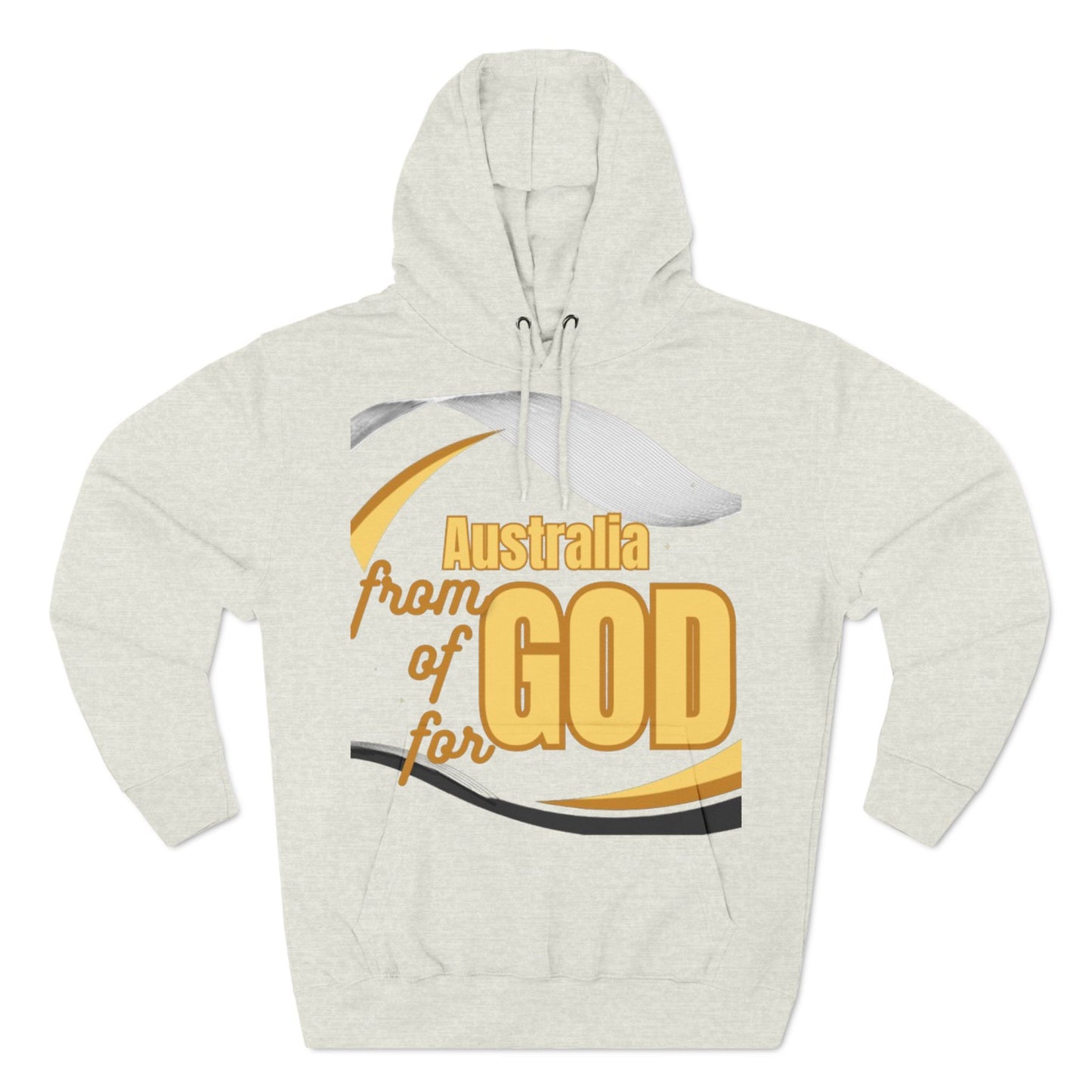 Three-Panel Fleece Hoodie (Australia-forGod)