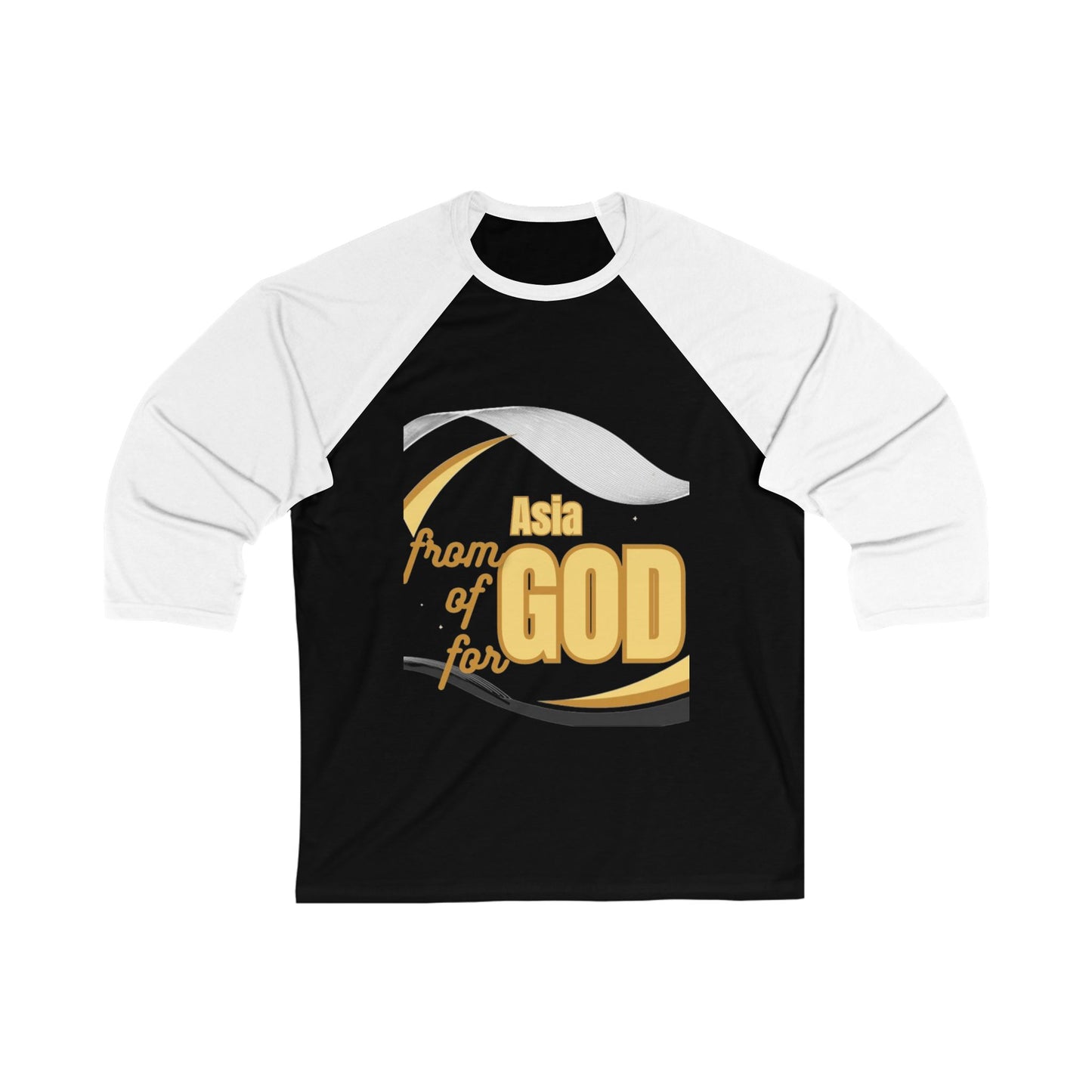 Unisex 3\4 Sleeve Baseball Tee (Asia -ForGod)