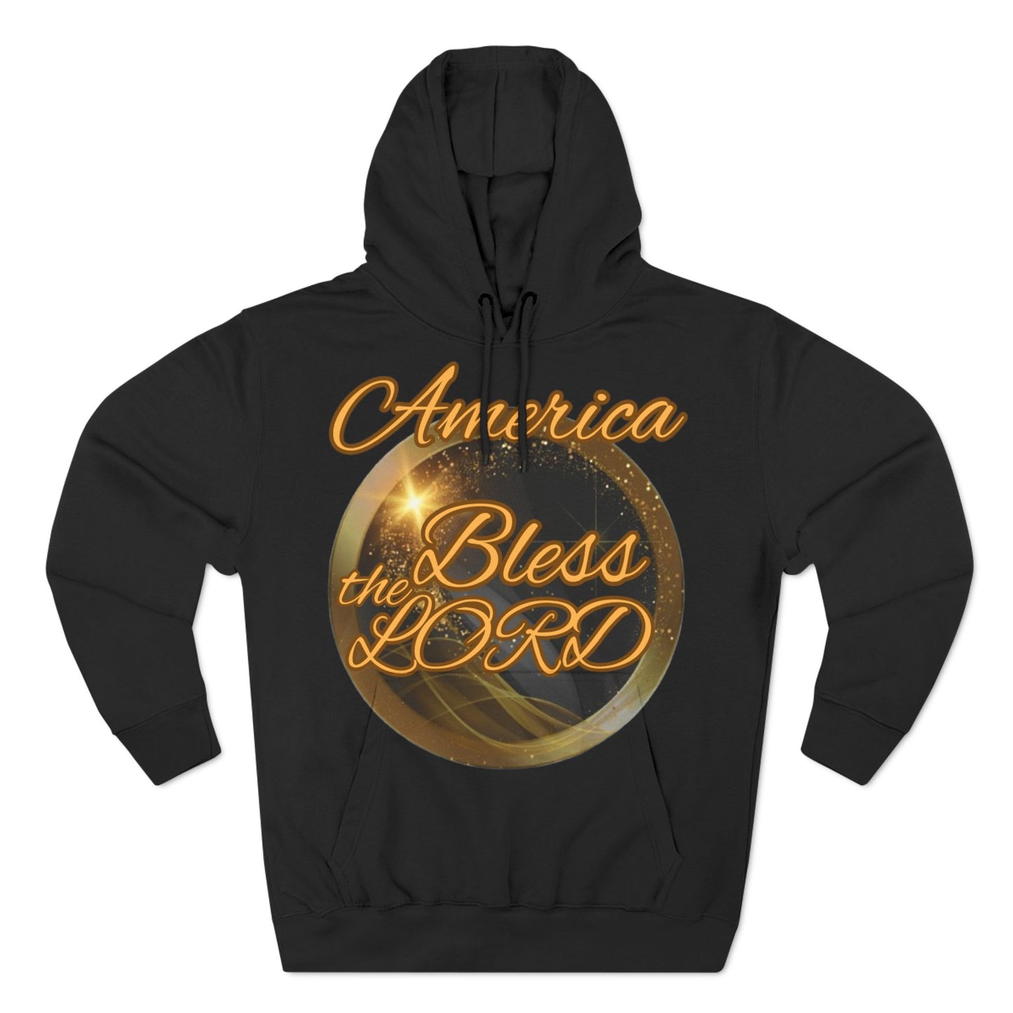 Three-Panel Fleece Hoodie (America-Blessed)