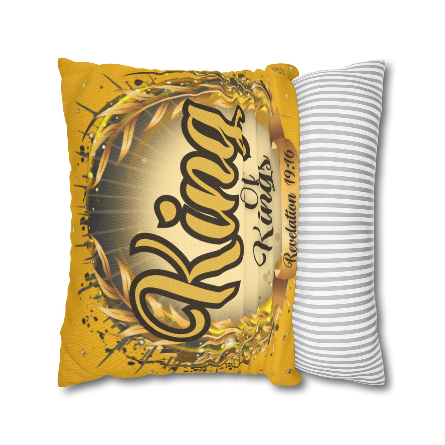 Spun Polyester Square Pillowcase - (King Of Kings)