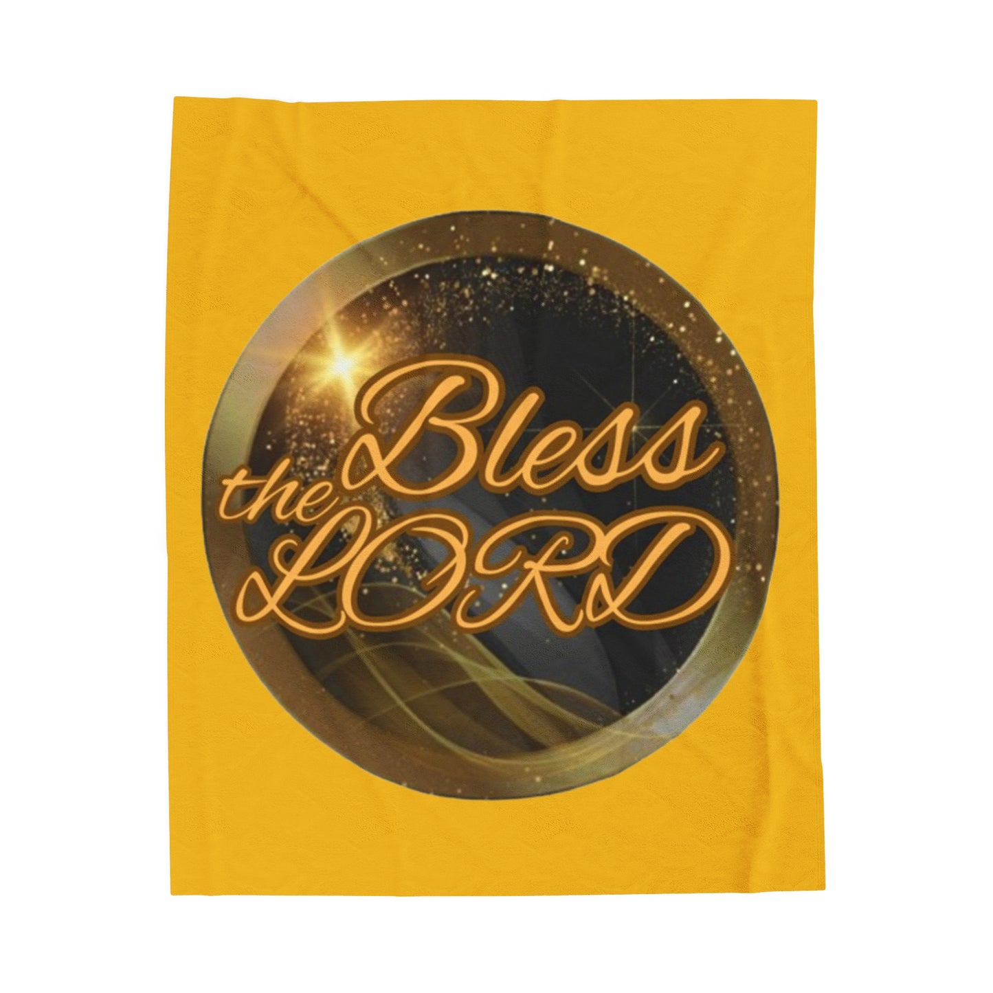 Velveteen Plush Blanket - Blessed - Bright