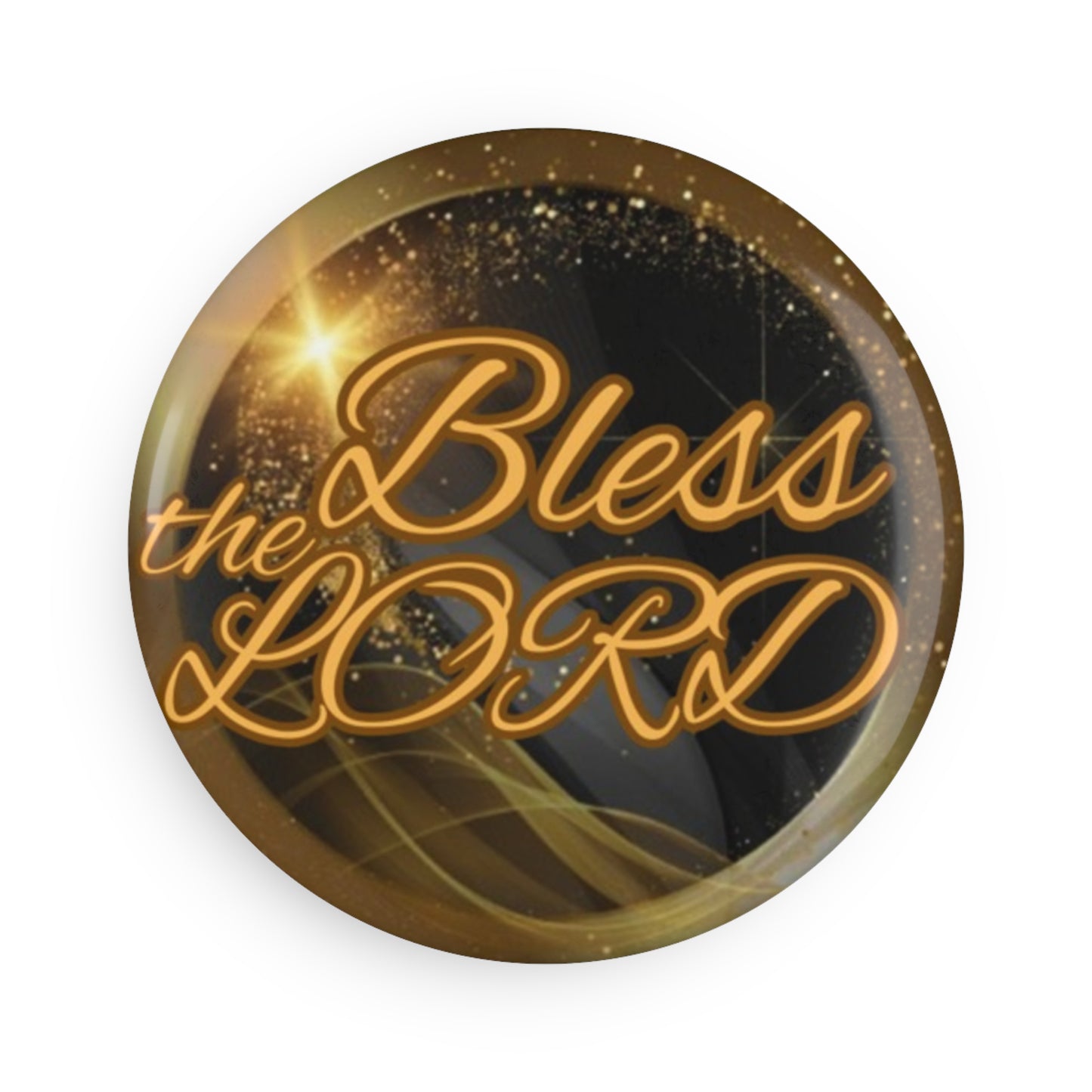 Button Magnet, Round (1 & 10 pcs) - Blessed