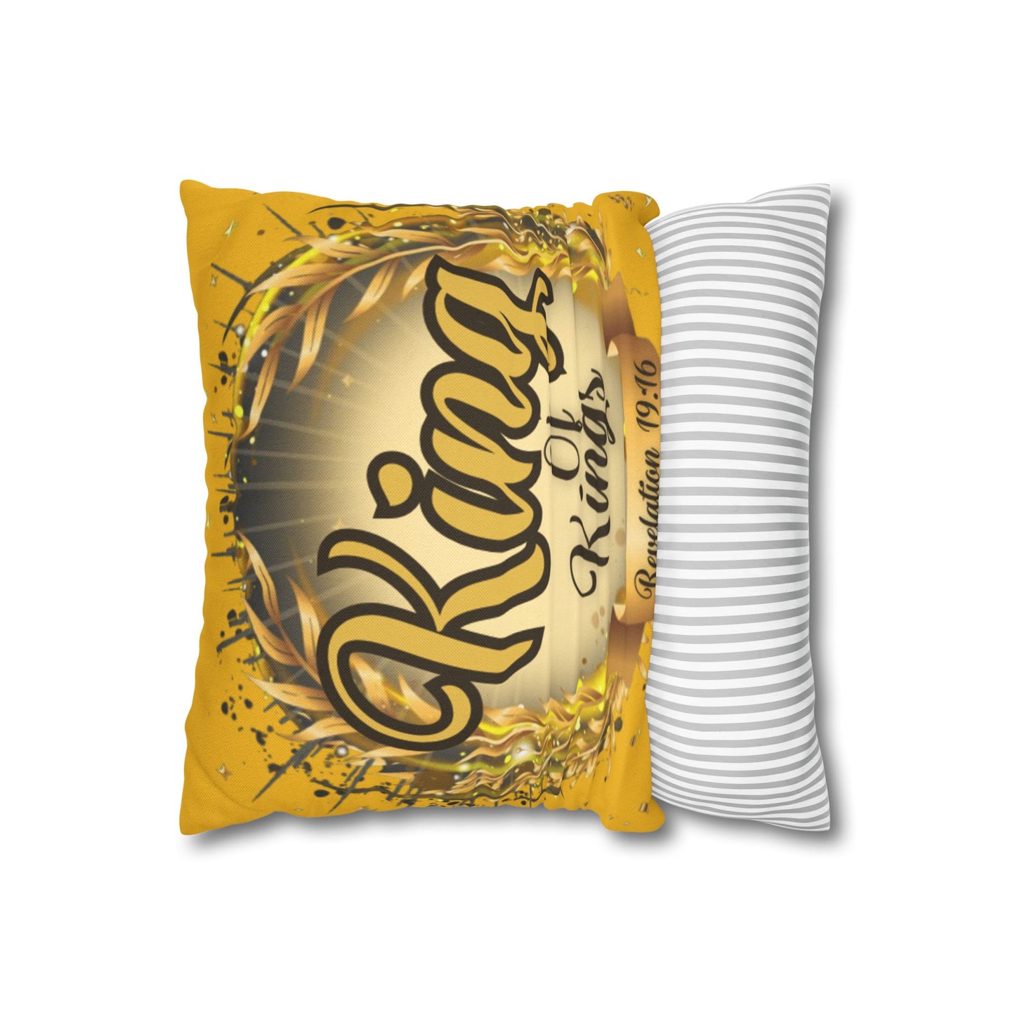 Spun Polyester Square Pillowcase - (King Of Kings)