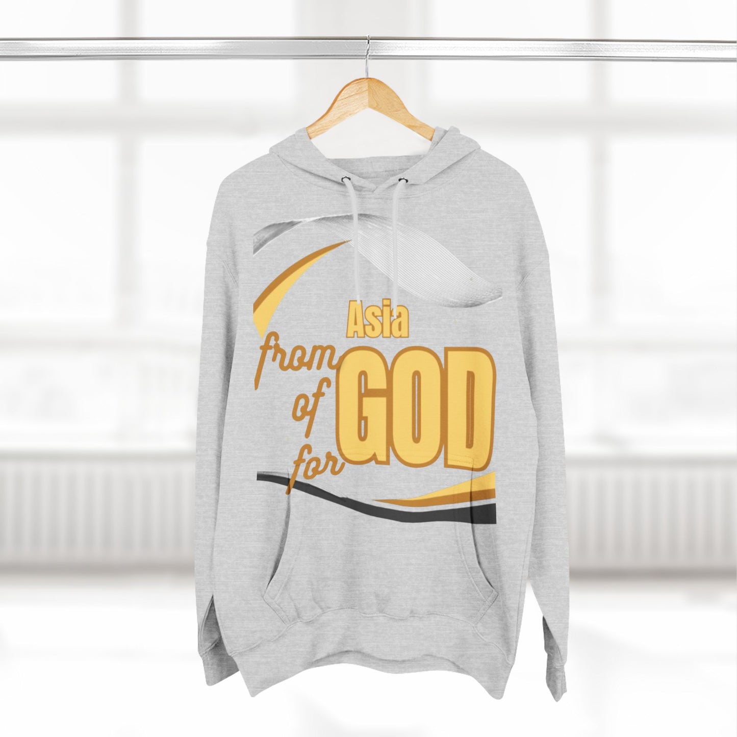 Three-Panel Fleece Hoodie (Asia-forGod)